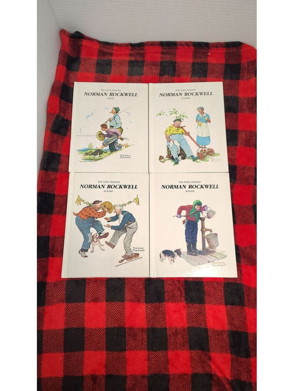 4 Book Set The Rockwell Norman Rockwell Gallery Books 1984 Illustrated Art